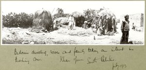 Famille et habitation bédouines, Khan Younis, juillet 1917
